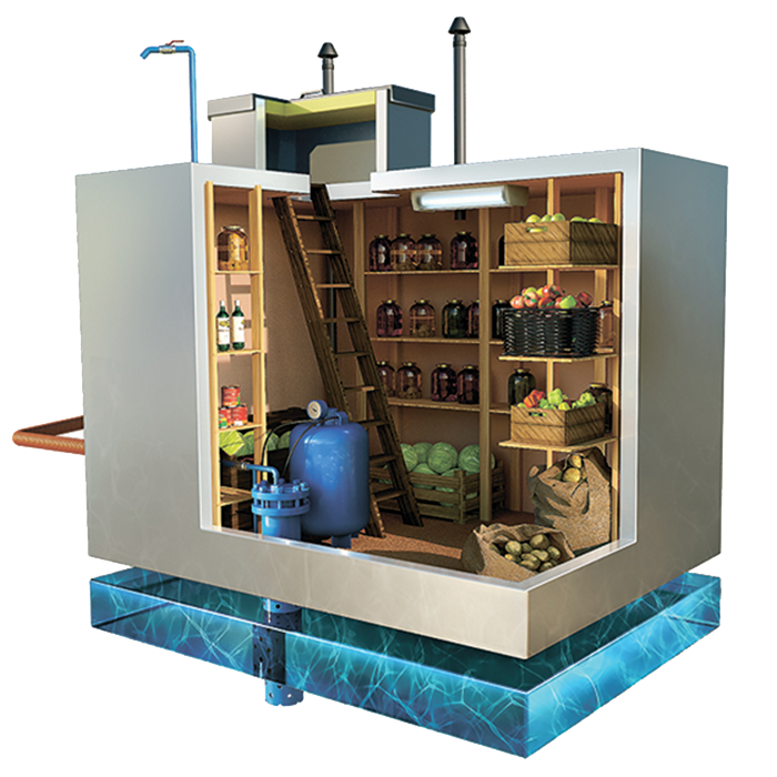 Кессон-погреб Уралец-10 стандарт